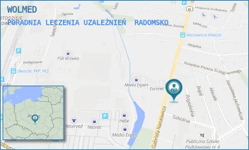 PORADNIA LECZENIA UZALEŻNIEŃ - WOLMED - UL. NARUTOWICZA 20, RADOMSKO